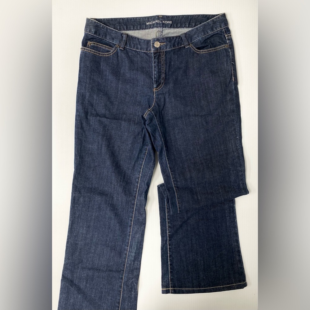 Michael Kors low rise flared leg jeans size 8
